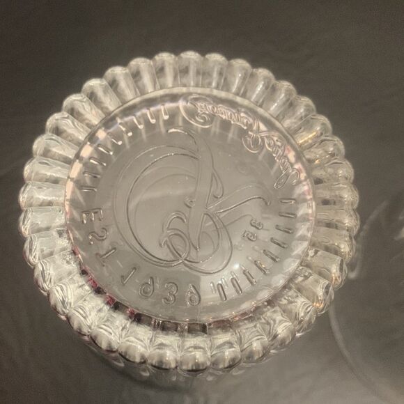 Crown Royal 10 Ounce Clear Glass White Logo Etched Stamped Bottom Sold Set Of 2 - Picture 7 of 7